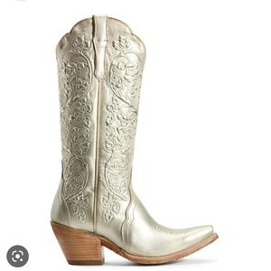 Ariat platinum gold wedding boots